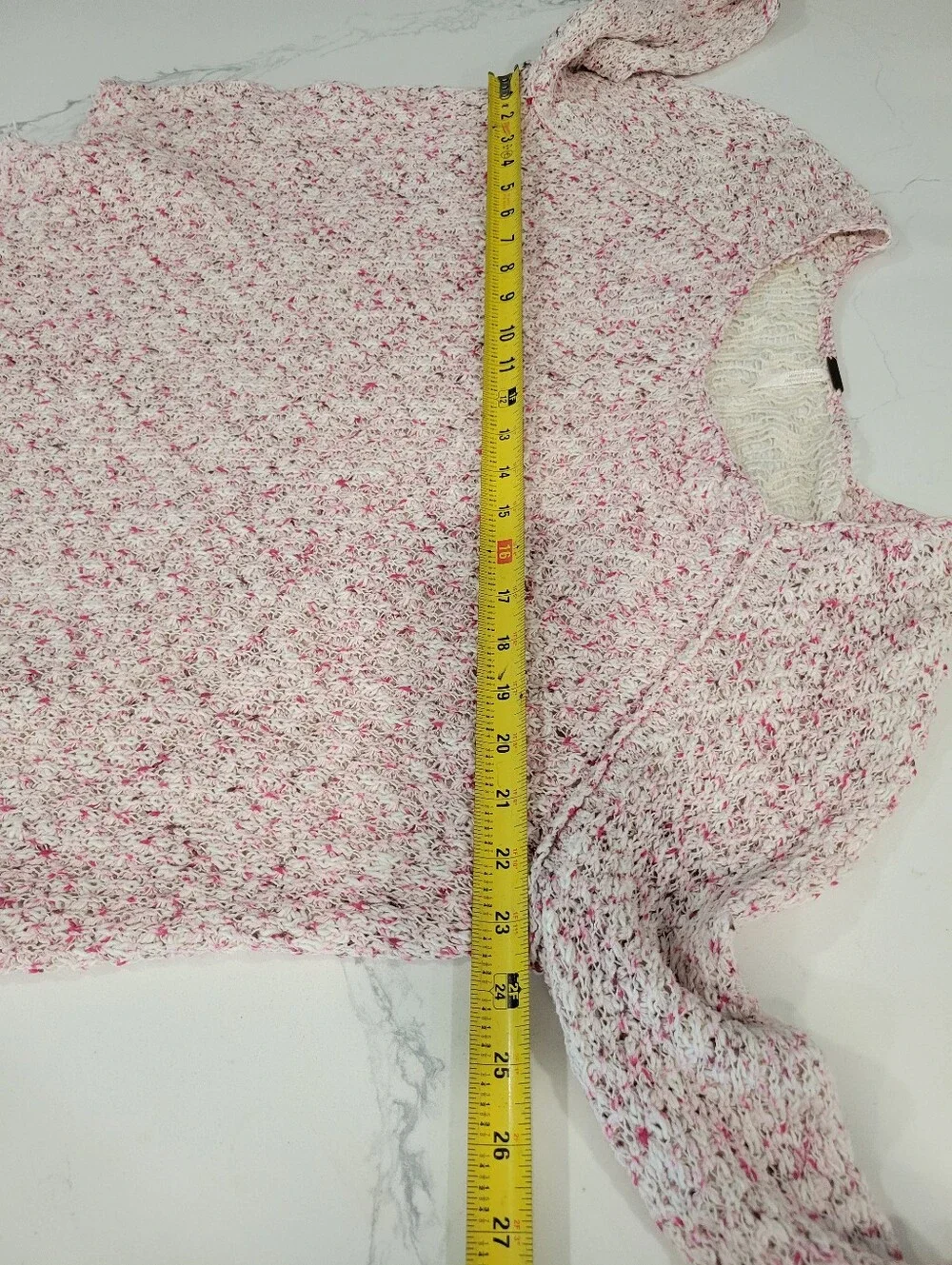 Free People Poppyseed Marbled Cottage Cozy Knit Sweater Medium